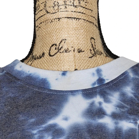 Rae Dunn Womens Miss Independent Tie Dye Crew Neck Sweatshirt Size Large Blue - Picture 7 of 14